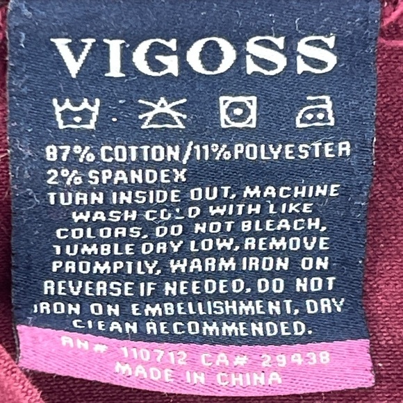 Vigoss Burgundy Edie Super Skinny Classic Fit Jeans Size 14 Women’s - Picture 7 of 8